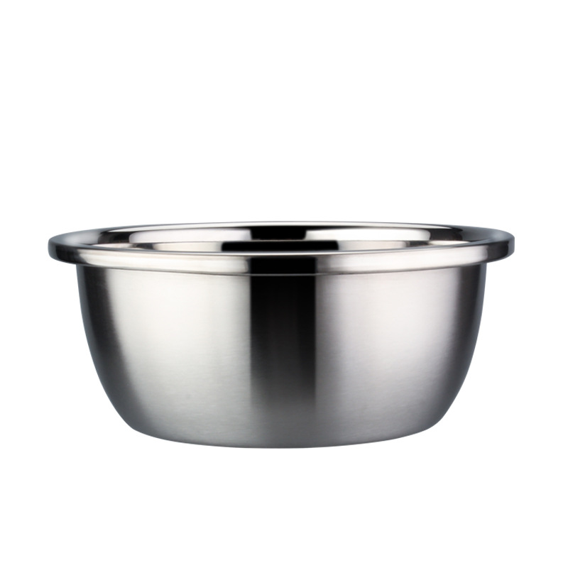 Köögitööriistad Stainless Steel 201/304 Tahke ja vastupidav bass Thin Edge Basin Salad Mixing Bowl